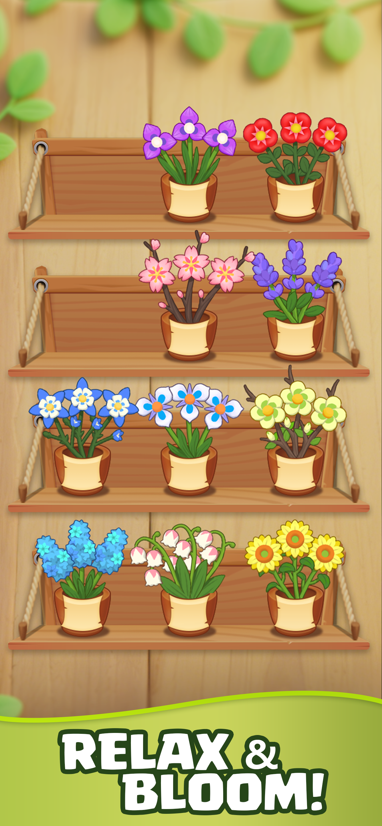 Garden Sort Main Screen